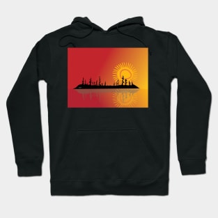 Summer  Sunset Landscape Niibin Indigenous WAWEZHI CANADA Hoodie